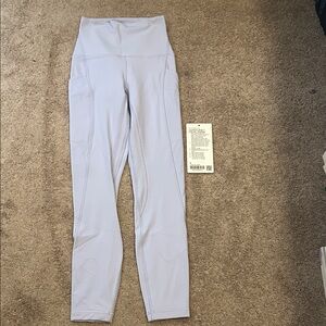Lululemon Pastel Blue 25” Leggings with Pockets Size 0